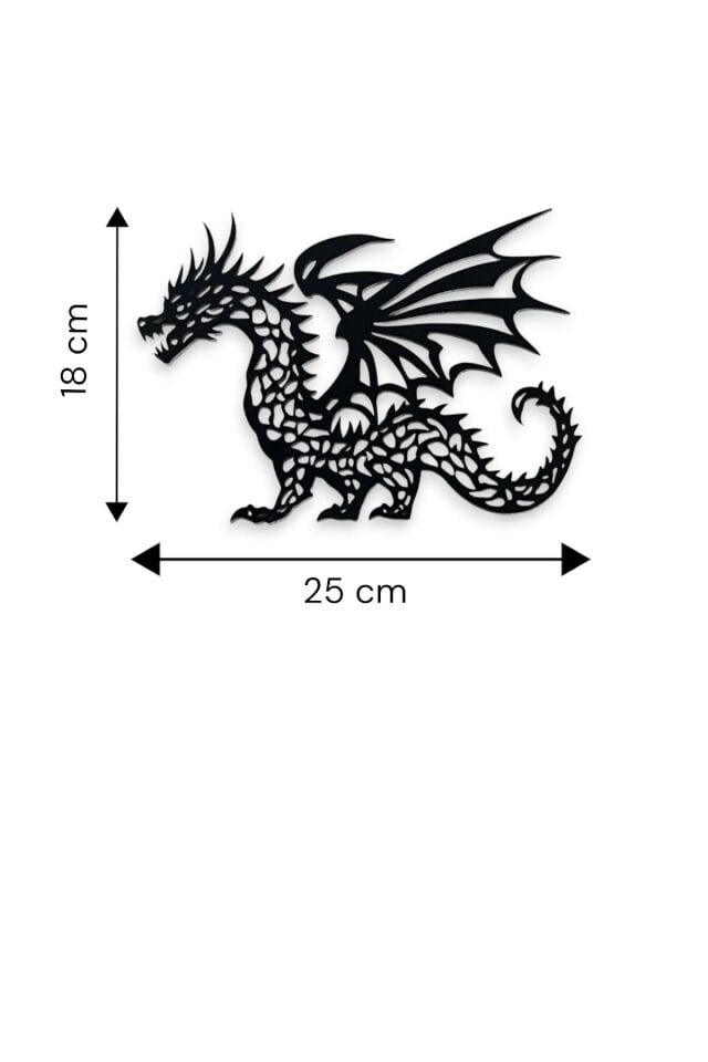 Dragon Motifi Dekoratif Duvar Süsü, Ejderha Deseni Ev Ofis Çocuk Odası Tematik Dekor